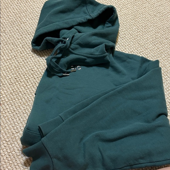 ALO Yoga Hoodie hunter green medium preloved - Picture 2 of 6